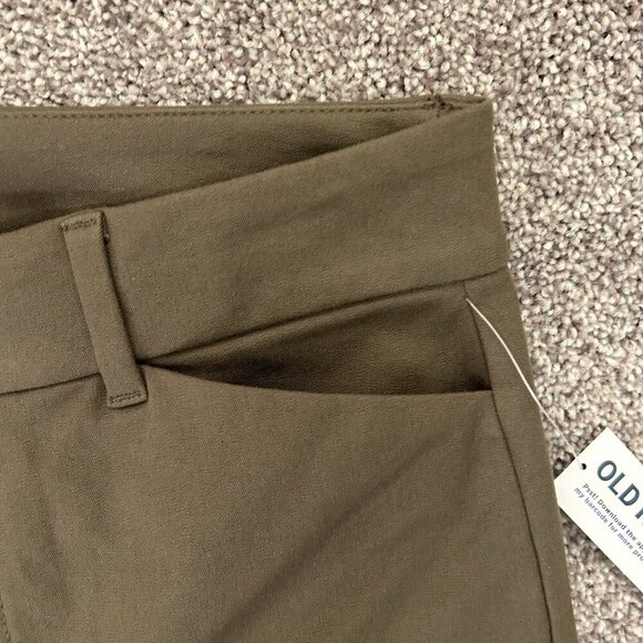 Old Navy Womens Pixie Skinny Ankle Pants Size 4 Tall Green High Rise Stretch NWT - Picture 4 of 16